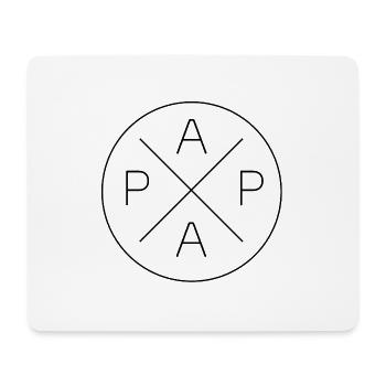 Papa Logo Vater Geburt Geschenkidee - Mousepad (Querformat) - Weiß - Vorne