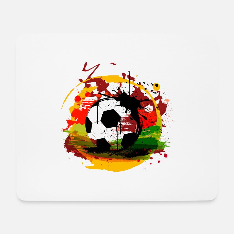 Fussball Deutschland - Mousepad (Querformat) - Weiß