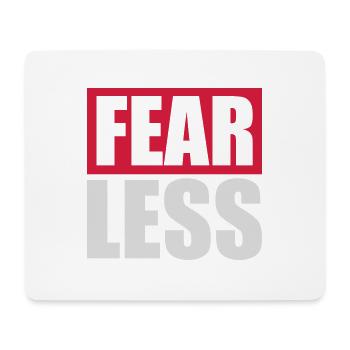 fearless Text Quote Design - Mouse Pad (horizontal) - white - Front