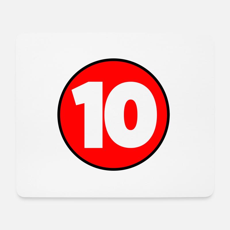 Geburtstag Birthday 10 - Mousepad (Querformat) - Weiß