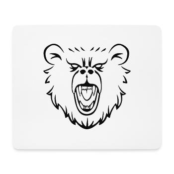 Bear - Mouse Pad (horizontal) - white - Front