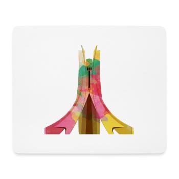 Alger - Tapis de souris (format paysage) - blanc - Devant