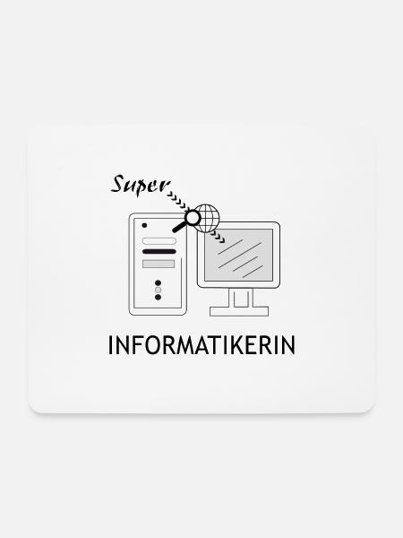 Super Informatikerin - Mousepad (Querformat) - Weiß