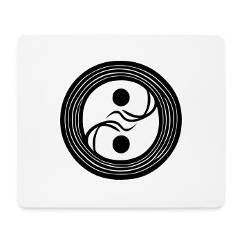 Yin Yang Signe Symbole Paix Bonheur Vecteur 4 - Tapis de souris (format paysage) - blanc - Devant