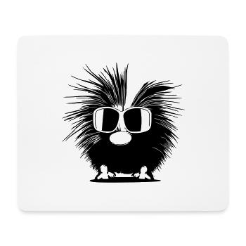 Porcupine Lunettes de soleil Mignons animaux Vecteur 13 - Tapis de souris (format paysage) - blanc - Devant