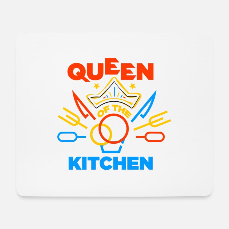 Queen of the Kitchen - Mousepad (Querformat) - Weiß