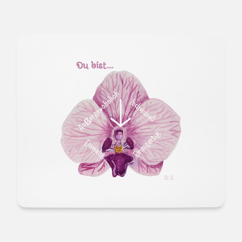 Du bist....Einzigartig .... - Mousepad (Querformat) - Weiß