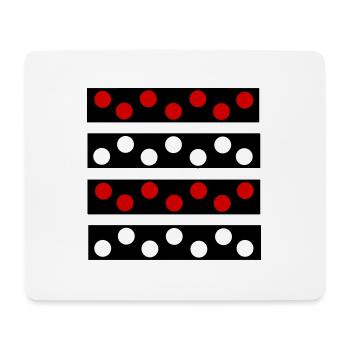 Polka Dots - Mouse Pad (horizontal) - white - Front