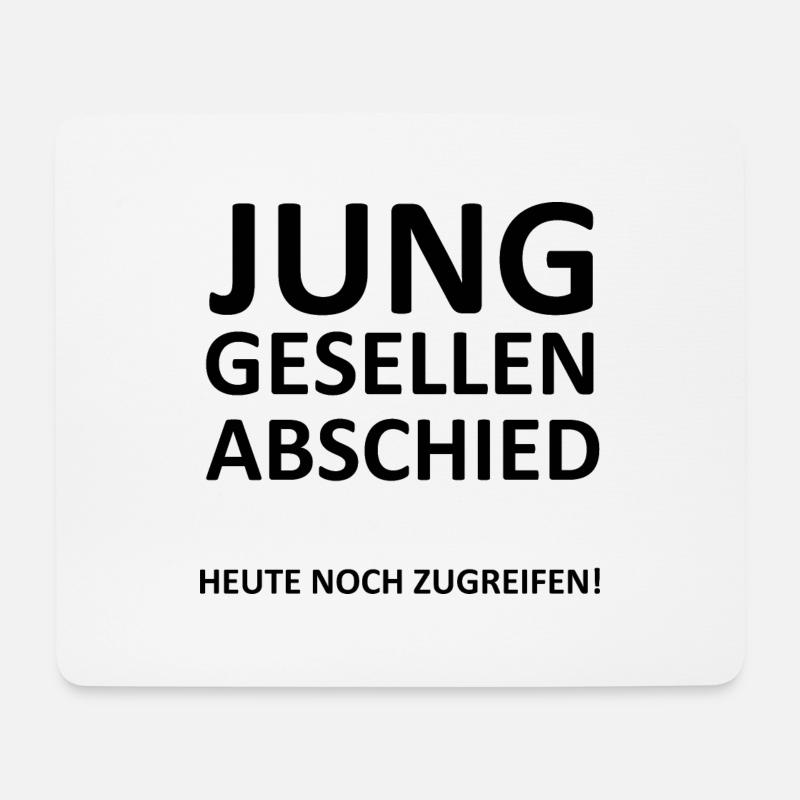 Junggesellenabschied - Mousepad (Querformat) - Weiß