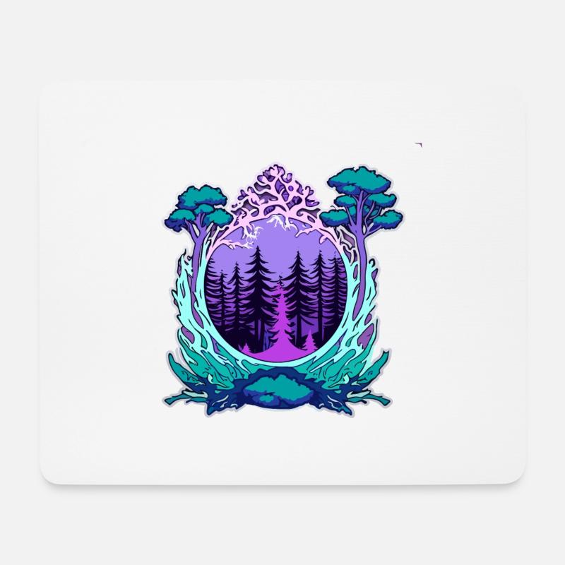Fenster zur Natur - Mousepad (Querformat) - Weiß