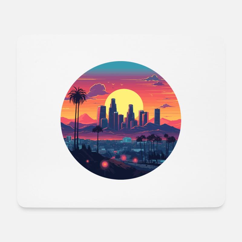 LA - Mousepad (Querformat) - Weiß
