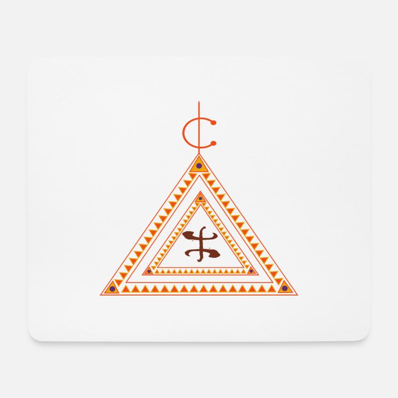 design berbère amazigh kabyle - Tapis de souris (format paysage) - blanc