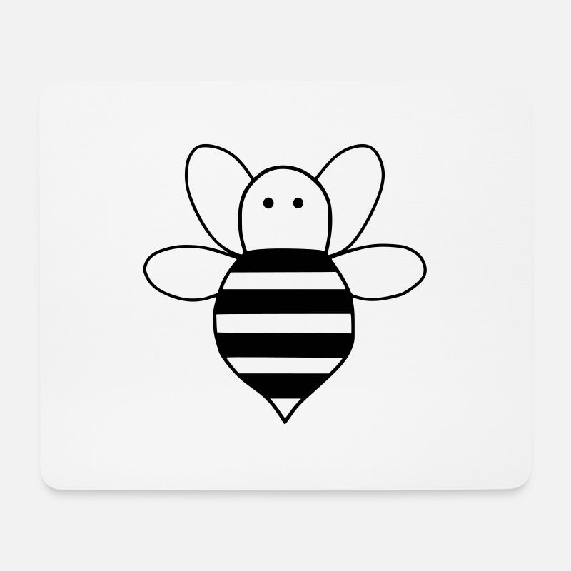 Bee Kind - Unterstütze die Bienen - Mousepad (Querformat) - Weiß