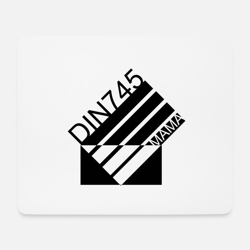 DIN MAMA 745 - Mousepad (Querformat) - Weiß