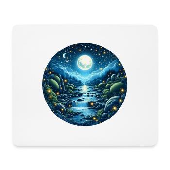 Magie de la Lune - Tapis de souris (format paysage) - blanc - Devant