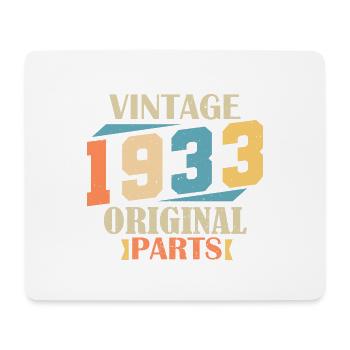 Month 1933. 1933 Birthday Gift. 91 years old Birt - Mouse Pad (horizontal) - white - Front