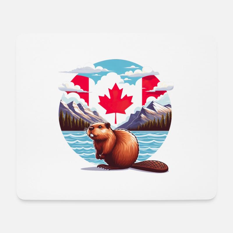 Canada Bieber 6 - Tapis de souris (format paysage) - blanc