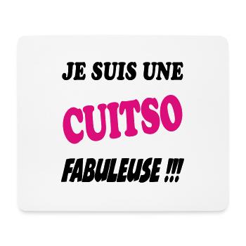 Je suis une cuisto fabuleuse !!! - Tapis de souris (format paysage) - blanc - Devant