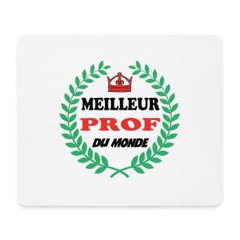 MEILLEUR PROF DU MONDE - Tapis de souris (format paysage) - blanc - Devant