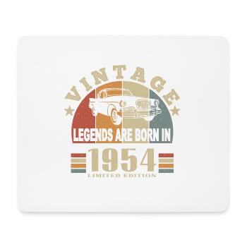 Vintage 1954 Legend Born - Mouse Pad (horizontal) - white - Front