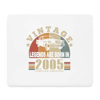 Jahrgang 2005 Legende geboren - Mousepad (Querformat) - Weiß - Vorne
