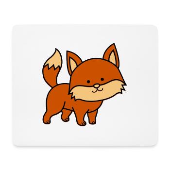 fuchs - Mousepad (Querformat) - Weiß - Vorne