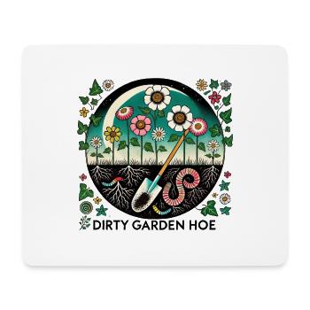 Schmutziger Garten - Mousepad (Querformat) - Weiß - Vorne