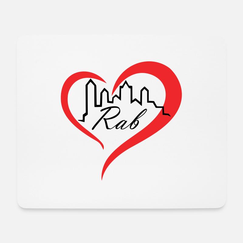 Rab Vibes – Pure Inselmagie - Mousepad (Querformat) - Weiß