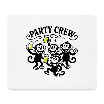 Party Crew Monkey Beer - Mouse Pad (horizontal) - white - Front