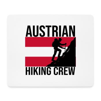 Austrian Hiking Crew Wander-Shirt - Mousepad (Querformat) - Weiß - Vorne