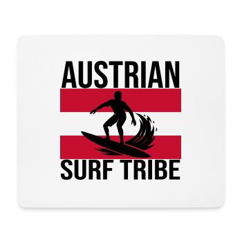 Austrian Surf Tribe Surfshirt - Mousepad (Querformat) - Weiß - Vorne