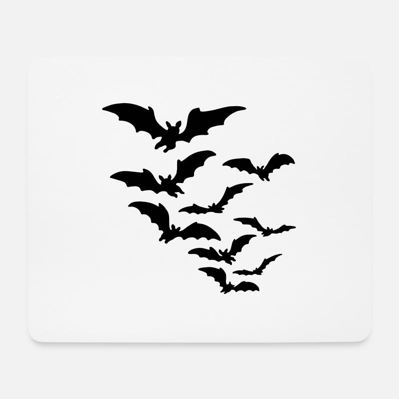 fledermaus - Mousepad (Querformat) - Weiß