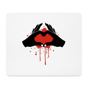 Love Hands - Mousepad (Querformat) - Weiß - Vorne