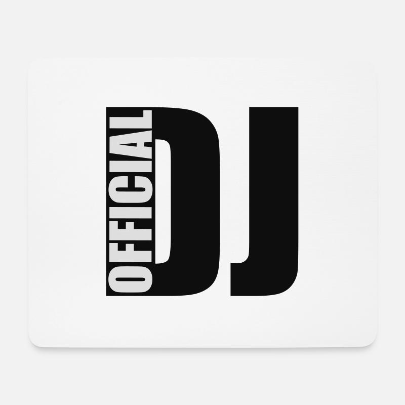 DJ - Mousepad (Querformat) - Weiß