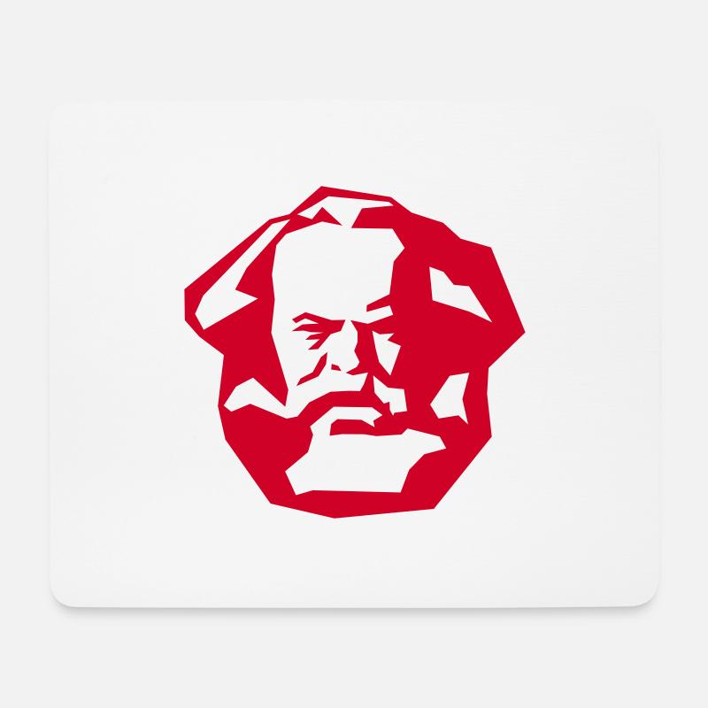 Karl Marx - Mousepad (Querformat) - Weiß