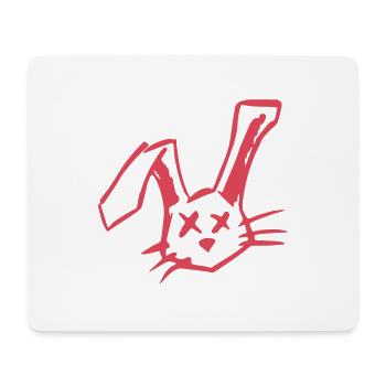 Dead Rabbit - Mousepad (Querformat) - Weiß - Vorne