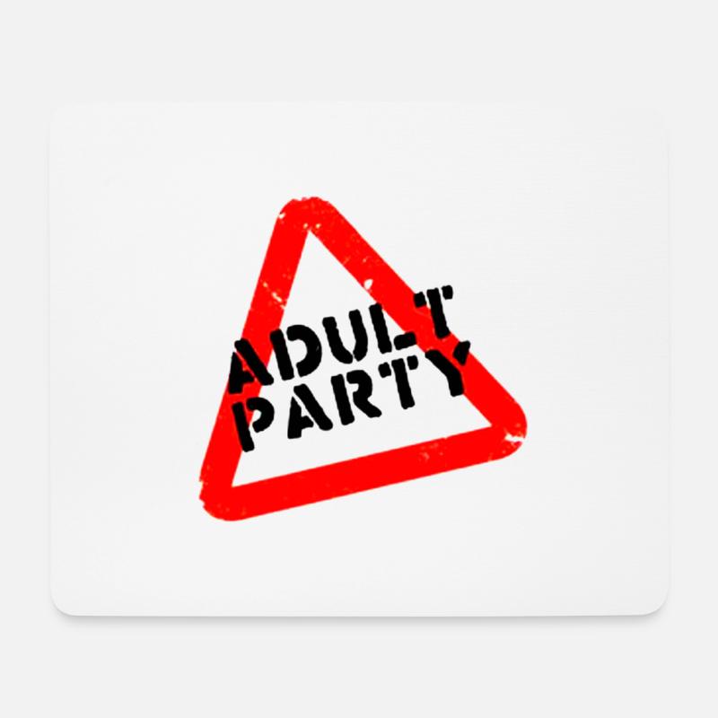 Schild - Mousepad (Querformat) - Weiß