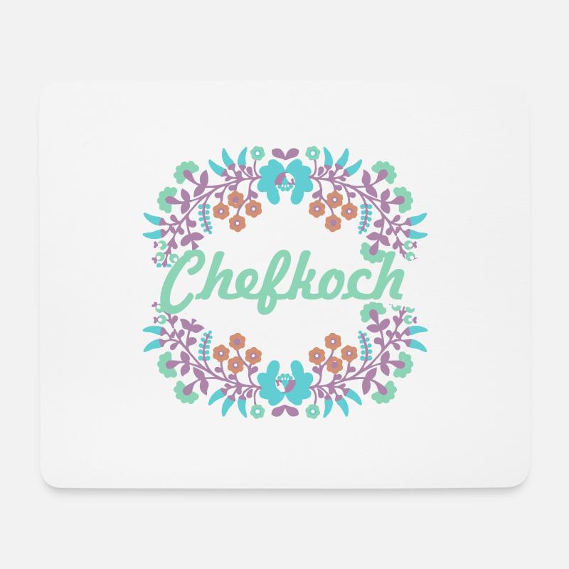 ungarische blumen,chefkoch,blumen,floral,blumen - Mousepad (Querformat) - Weiß