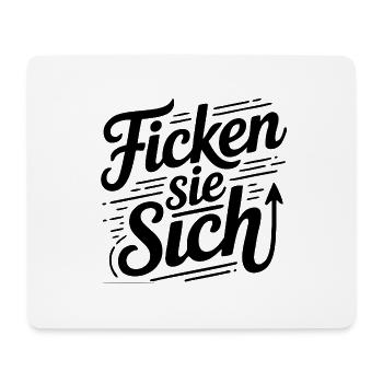 Fick dich Ficken sie sich Sprüche Mann Frau Fuck - Mousepad (Querformat) - Weiß - Vorne