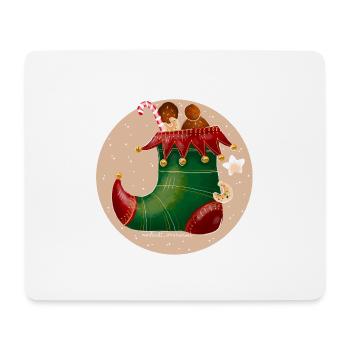 Elf Shoe - Mouse Pad (horizontal) - white - Front