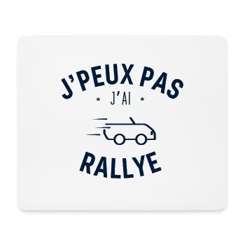 J peux pas j ai Rallye - Tapis de souris (format paysage) - blanc - Devant