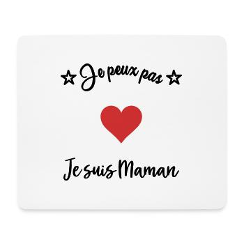 ICH KANN NICHT. MAMA - Mousepad (Querformat) - Weiß - Vorne