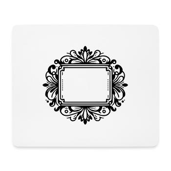 Frame Emblem Shield - Mouse Pad (horizontal) - white - Front
