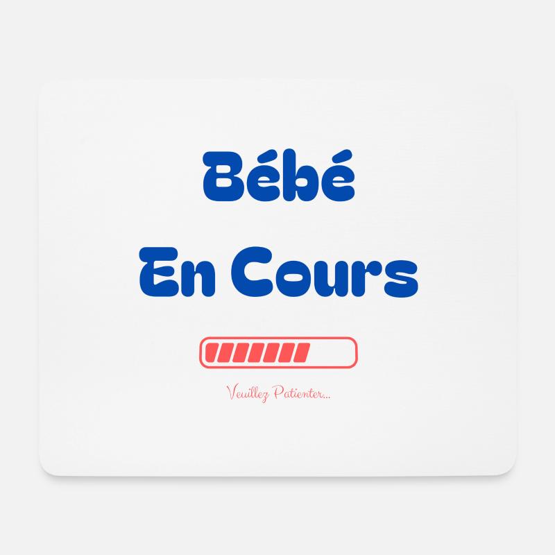Baby auf dem Weg - Mousepad (Querformat) - Weiß