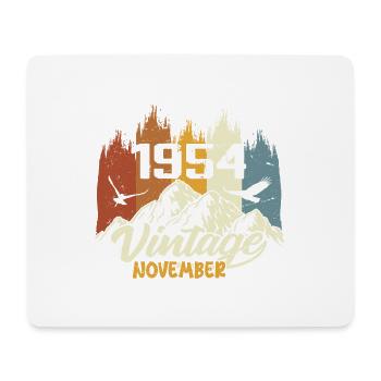 71st Birthday - Legendary since November 1954 - Mouse Pad (horizontal) - white - Front