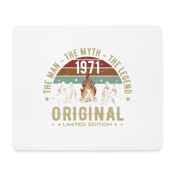 Legendär seit 1971 | 54. Jubiläum Männer - Mousepad (Querformat) - Weiß - Vorne