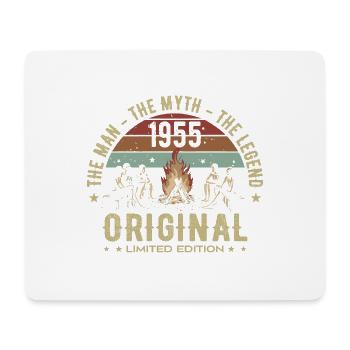Legendär seit 1955 | 70th Anniversary Herren - Mousepad (Querformat) - Weiß - Vorne