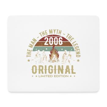 Legendary since 2006 | Men's 19th Birthday - Mouse Pad (horizontal) - white - Front