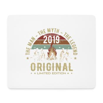 Legendary since 2019 | Men's 6th Birthday - Mouse Pad (horizontal) - white - Front