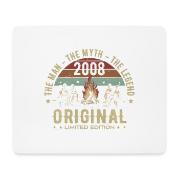 Legendär seit 2008 | 17. Geburtstag der Männer - Mousepad (Querformat) - Weiß - Vorne